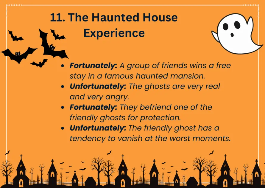 Fortunately-Unfortunately game story idea: The Haunted House Experience