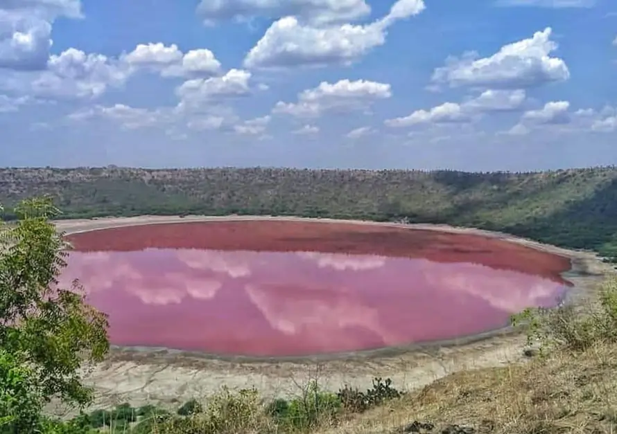 Image of lonar lake, India